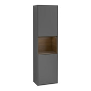 V&B Hochschrank Finion 41,8x151,6cm, l, Reg wal ven, Anthrac. m