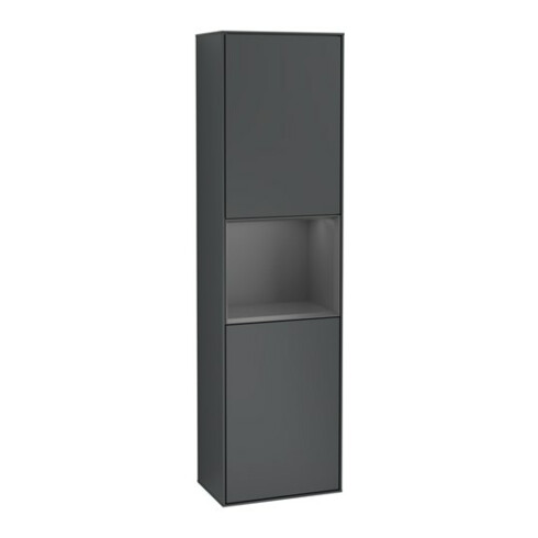 V&B Hochschrank Finion 41,8x151,6cm, l, Rg A m La, md bl. m Lac