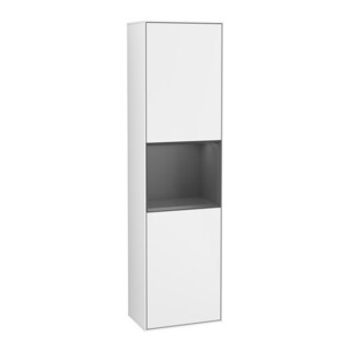 V&B Hochschrank Finion 41,8x151,6cm, l, Rg A m Lac, glo wh. Lac