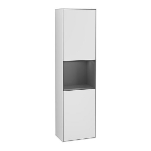 V&B Hochschrank Finion 41,8x151,6cm, l, Rg A m Lac, wh. m Lac