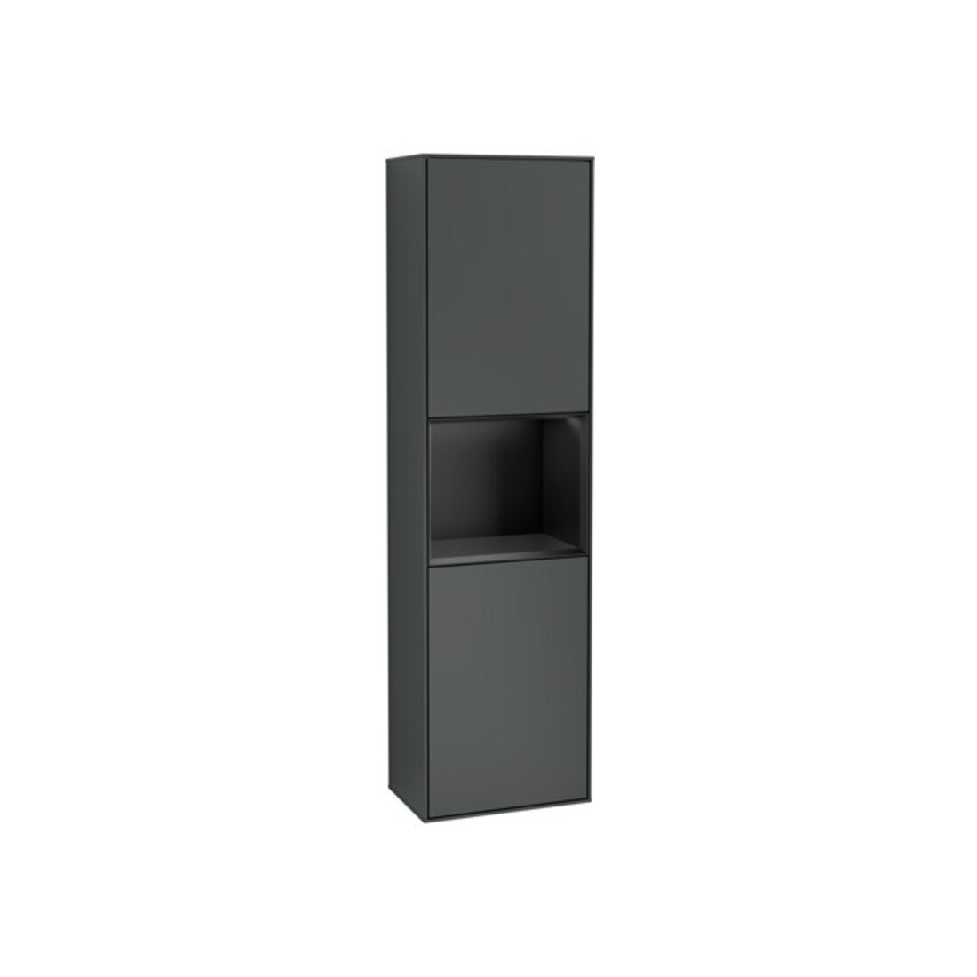 V&B Hochschrank Finion 41,8x151,6cm, l, Rg b m La, md bl. m Lac