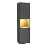 V&B Hochschrank Finion 41,8x151,6cm, l, Rg g m La, md bl. m Lac