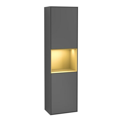 V&B Hochschrank Finion 41,8x151,6cm, l, Rg g m Lac, Anthrac. m