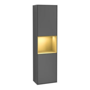 V&B Hochschrank Finion 41,8x151,6cm, l, Rg g m Lac, Anthrac. m