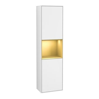 V&B Hochschrank Finion 41,8x151,6cm, l, Rg g m Lac, glo wh. Lac