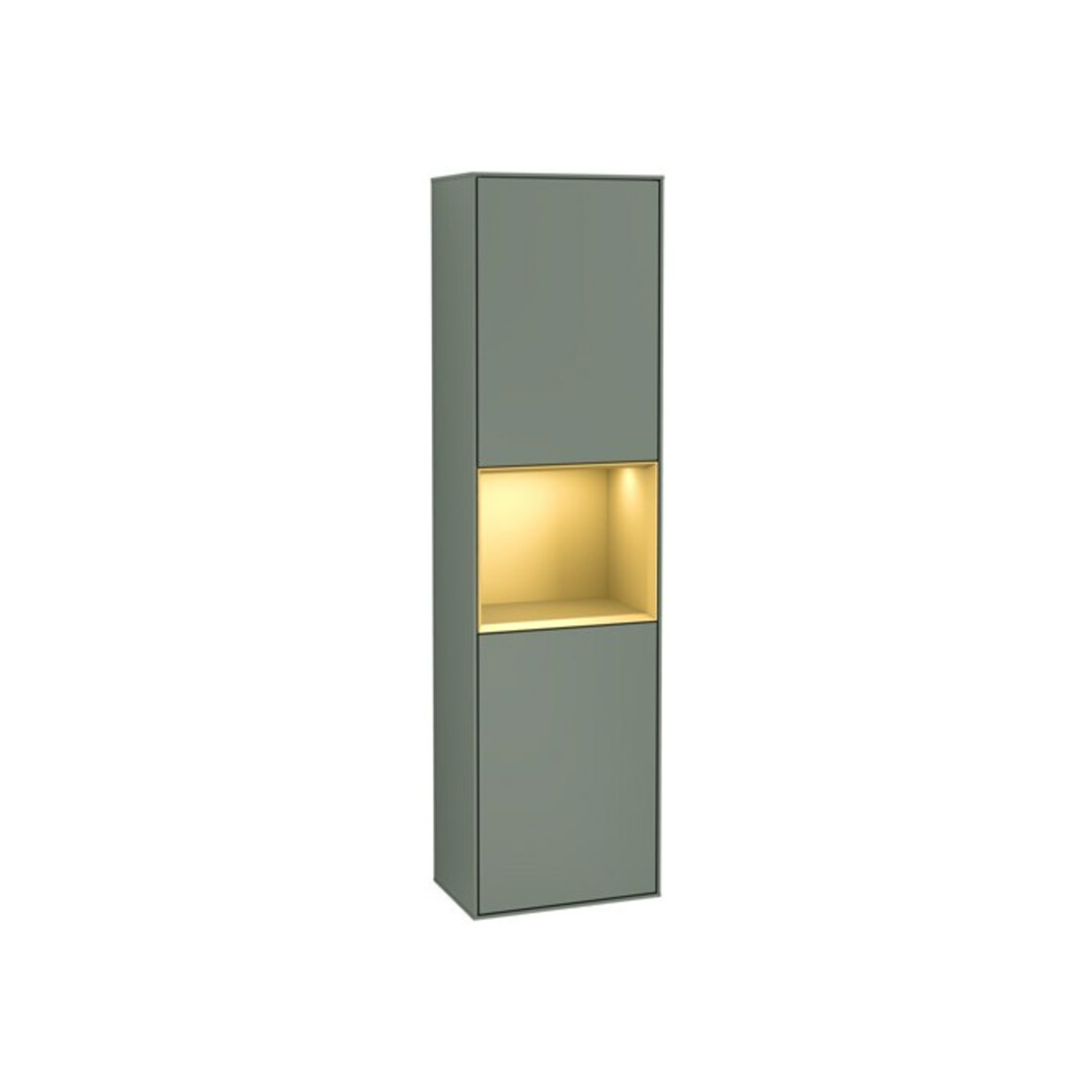V&B Hochschrank Finion 41,8x151,6cm, l, Rg g m Lac, Oli. m Lac