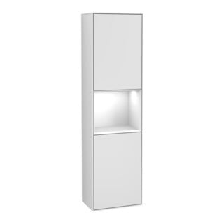 V&B Hochschrank Finion 41,8x151,6cm, l, Rg g wh. Lac, wh. m Lac