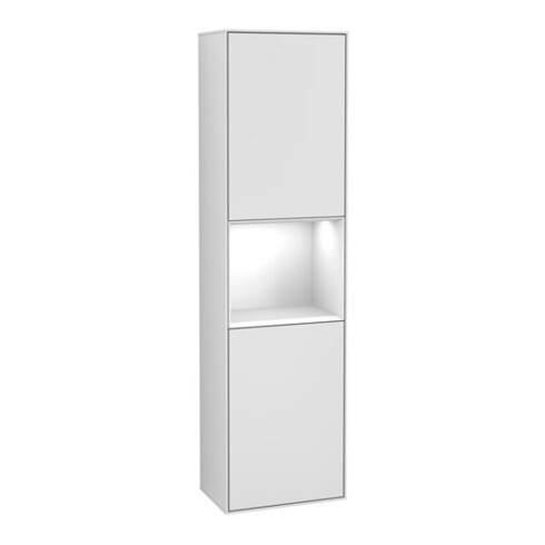 V&B Hochschrank Finion 41,8x151,6cm, l, Rg g wh. Lac, wh. m Lac