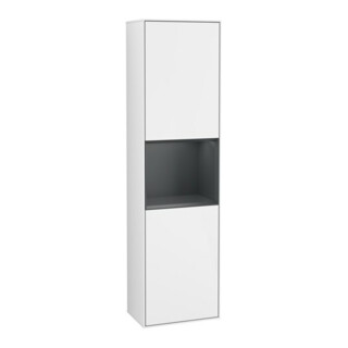 V&B Hochschrank Finion 41,8x151,6cm, l, Rg md b m La, g wh. Lac