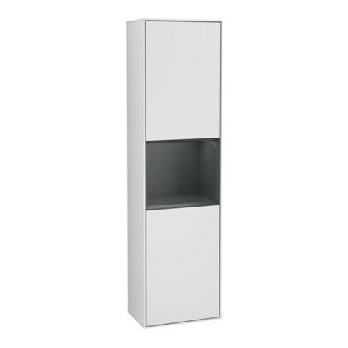 V&B Hochschrank Finion 41,8x151,6cm, l, Rg md b m La, wh. m Lac