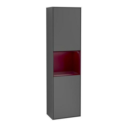 V&B Hochschrank Finion 41,8x151,6cm, l, Rg Peo m La, Anthrac. m