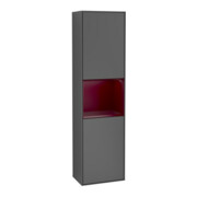 V&B Hochschrank Finion 41,8x151,6cm, l, Rg Peo m La, Anthrac. m