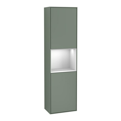 V&B Hochschrank Finion 41,8x151,6cm, l, Rg w m Lac, Oli. m Lac