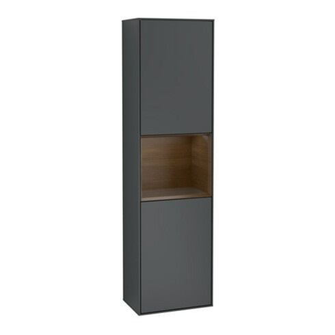 V&B Hochschrank Finion 41,8x151,6cm, l, Rg wa ven, md bl. m Lac
