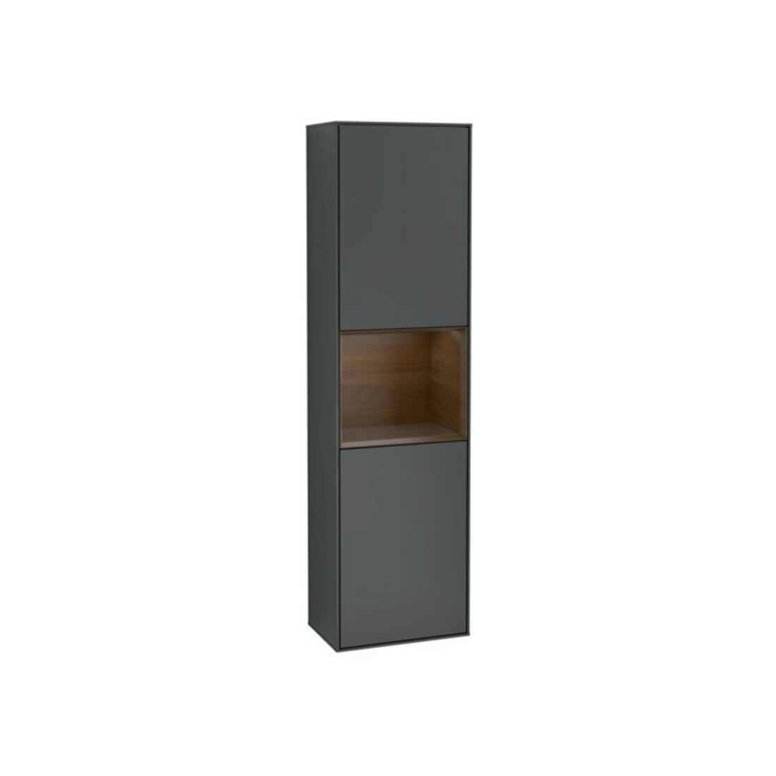V&B Hochschrank Finion 41,8x151,6cm, l, Rg wa ven, md bl. m Lac