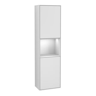 V&B Hochschrank Finion 41,8x151,6cm, l, Rg wh. m Lac, wh. m Lac