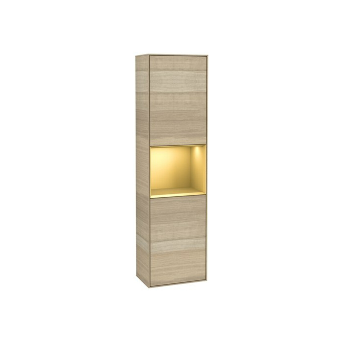 V&B Hochschrank Finion 41,8x151,6cm, li, Reg gol m Lac, Oa ven