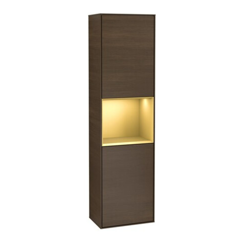 V&B Hochschrank Finion 41,8x151,6cm, li, Reg gol m Lac, wal ven
