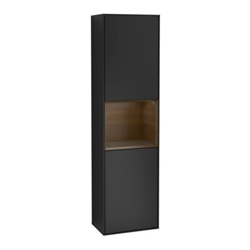 V&B Hochschrank Finion 41,8x151,6cm, li, Reg wal ven, bla m Lac