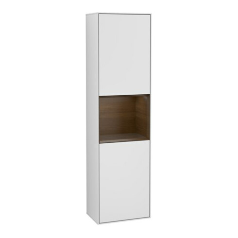V&B Hochschrank Finion 41,8x151,6cm, li, Reg wal ven, wh. m Lac