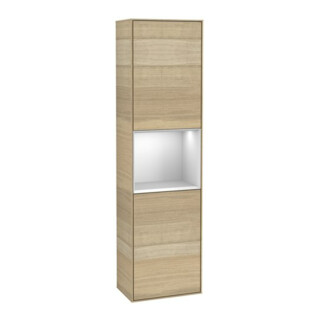 V&B Hochschrank Finion 41,8x151,6cm, li, Reg wh. m Lac, Oa ven