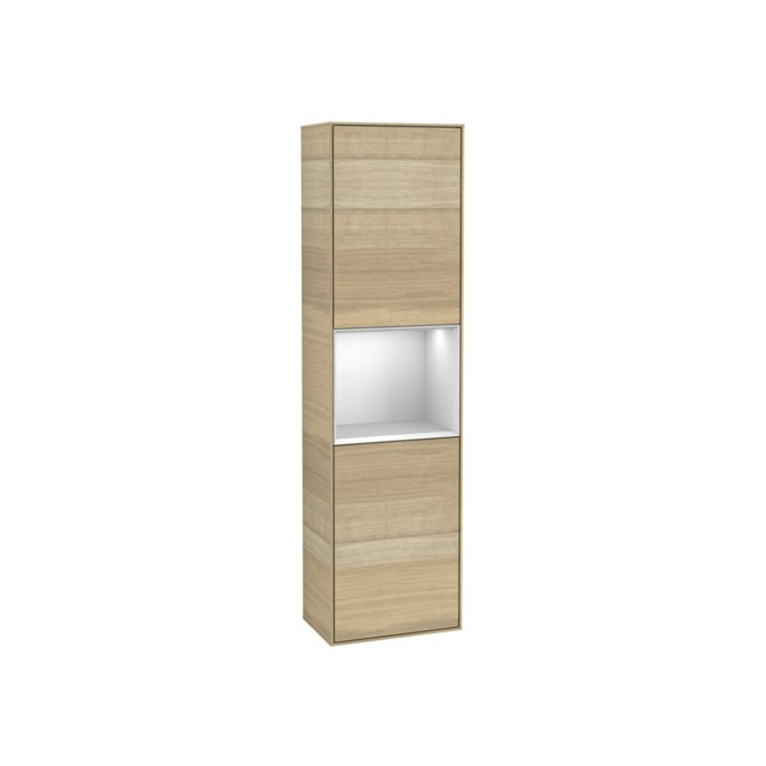 V&B Hochschrank Finion 41,8x151,6cm, li, Reg wh. m Lac, Oa ven