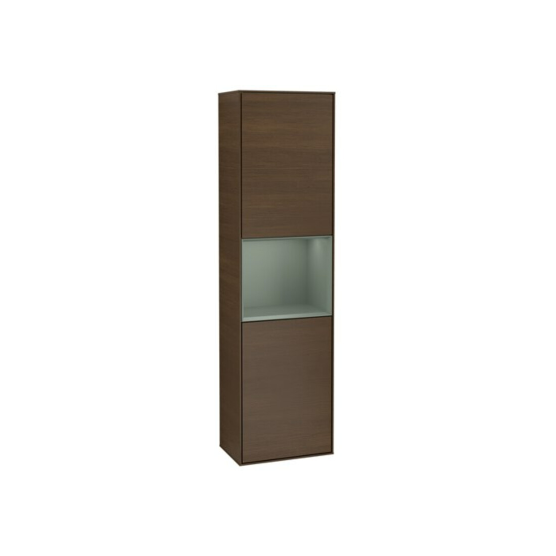 V&B Hochschrank Finion 41,8x151,6cm, r, Reg Oli. m Lac, wal ven