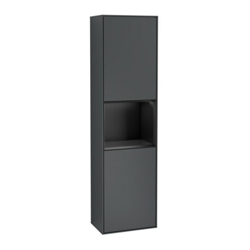 V&B Hochschrank Finion 41,8x151,6cm, r, Rg b m La, md bl. m Lac