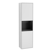 V&B Hochschrank Finion 41,8x151,6cm, r, Rg bla m Lac, wh. m Lac