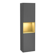 V&B Hochschrank Finion 41,8x151,6cm, r, Rg g m Lac, Anthrac. m