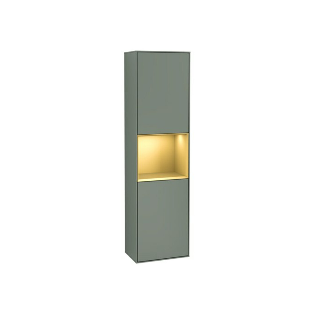 V&B Hochschrank Finion 41,8x151,6cm, r, Rg g m Lac, Oli. m Lac