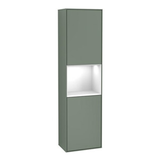 V&B Hochschrank Finion 41,8x151,6cm, r, Rg g w Lac, Oli. m Lac