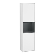 V&B Hochschrank Finion 41,8x151,6cm, r, Rg md b m La, g wh. Lac