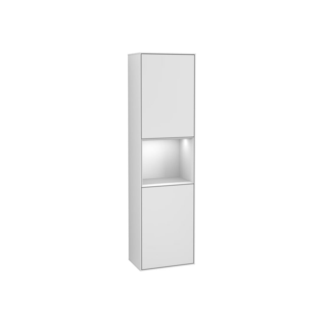 V&B Hochschrank Finion 41,8x151,6cm, r, Rg wh. m Lac, wh. m Lac