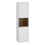 V&B Hochschrank Finion 41,8x151,6cm, re, Reg wal ven, wh. m Lac
