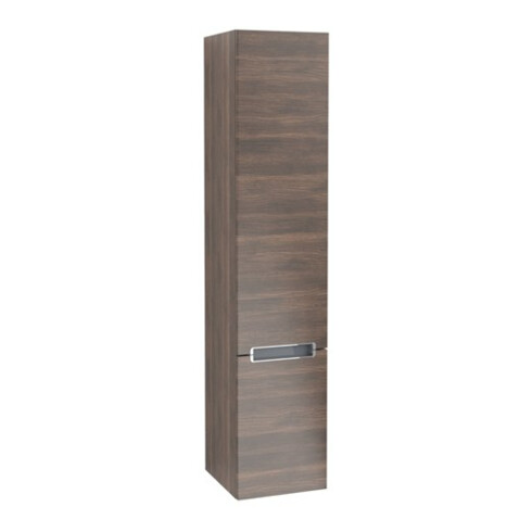 V&B Hochschrank Subway 2.0 35x165x37cm, li, Gr. chrom, arizona oak