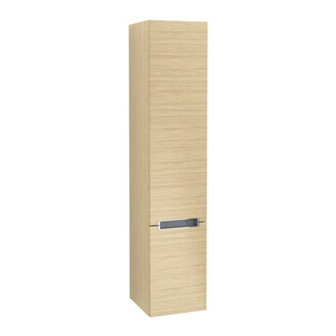 V&B Hochschrank Subway 2.0 35x165x37cm, li, Griff chrom, nordic oak