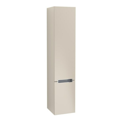 V&B Hochschrank Subway 2.0 35x165x37cm, li, Griff chrom, soft grey