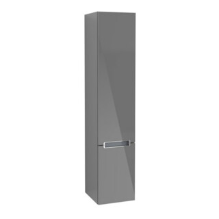 V&B Hochschrank Subway 2.0 35x165x37cm, re, Gr. chrom, glossy grey