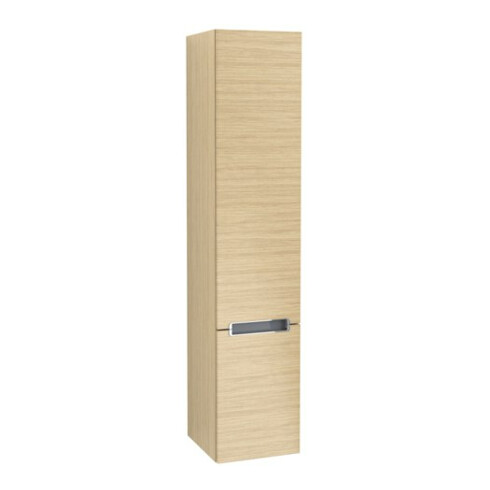 V&B Hochschrank Subway 2.0 35x165x37cm, re, Griff chrom, nordic oak