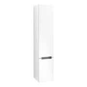 V&B Hochschrank Subway 2.0 35x165x37cm, re, Griff chrom, weiß matt