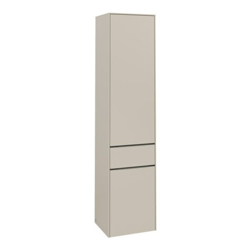 V&B Hochschrank Subway 3.0 40x171x36,2cm, porte droite/grise, gris cachemire