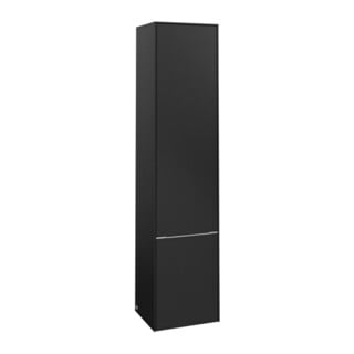 V&B Hochschrank Subway 3.0 40x171x36,2cm, porte gauche/grise alu brillante, bleu volcan