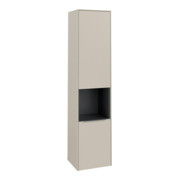 V&B Hochschrank Subway 3.0 40x171x36,2cm, porte L/gr aluminium brillant, gris cashmere