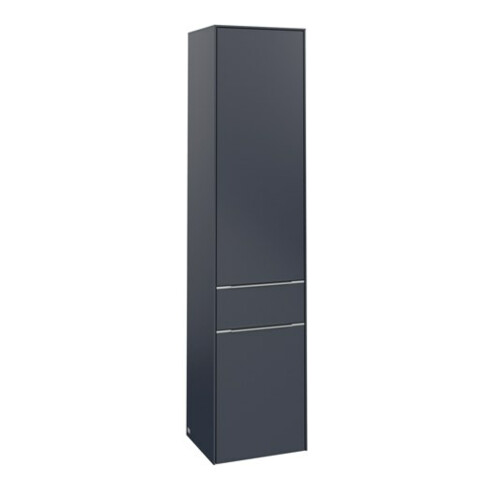 V&B Hochschrank Subway 3.0 40x171x36,2cm, Sch L/Gr Alu gl, Mar bl.