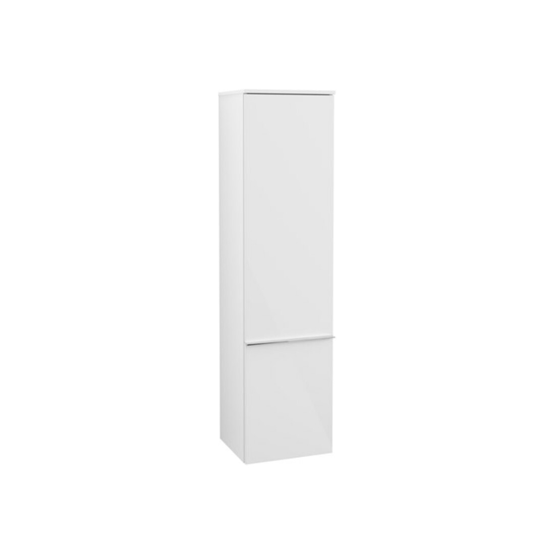 V&B Hochschrank Venticello 40,4x154,6x37,2cm, droite, chromé, blanc brillant