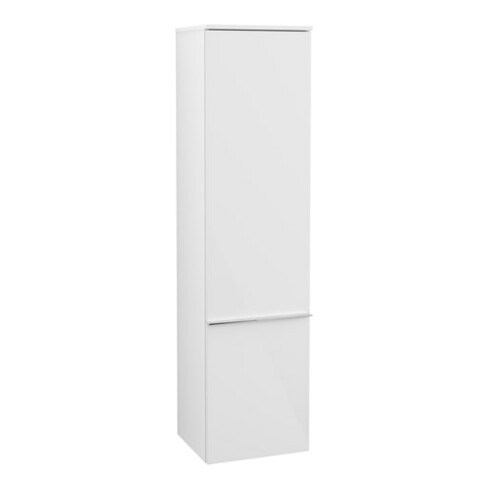 V&B Hochschrank Venticello 40,4x154,6x37,2cm, re, Gr. chr, glo wh.