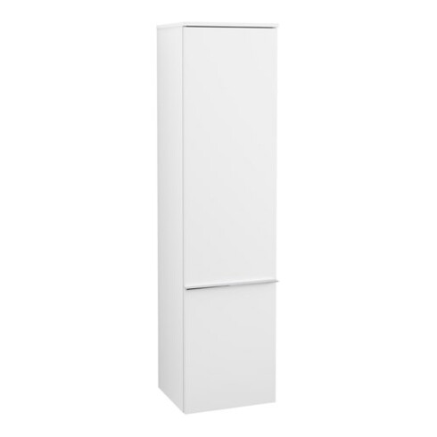 V&B Hochschrank Venticello 40,4x154,6x37,2cm, re, Gr. chr, wh. matt