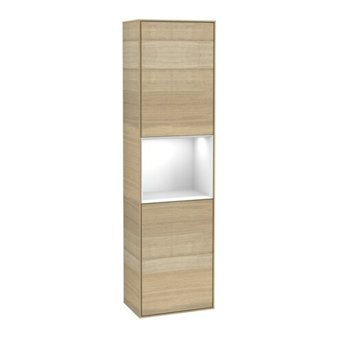 V&B Hochschrank Wandbeleuchtung Finion 41,8x151,6cm, l, Reg glo wh. Lac, Oa ven