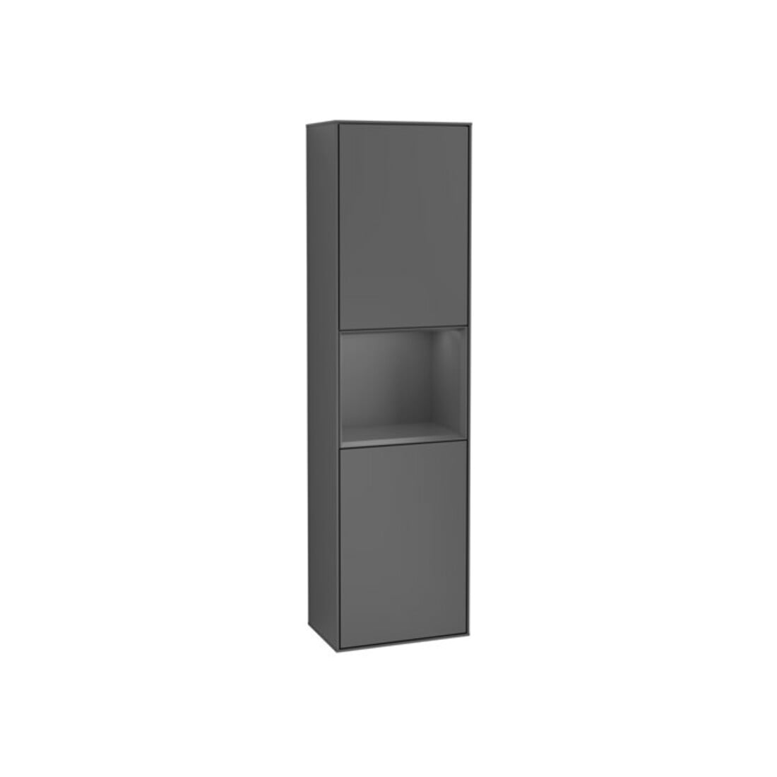 V&B Hochschrank Wandbeleuchtung Finion 41,8x151,6cm, l, Rg A m Lac, Anthrac. m